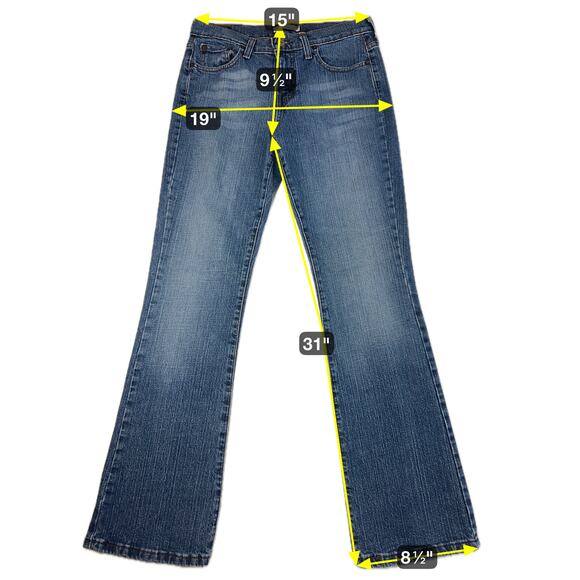 Levi's 515 Bootcut Jeans Womens 6M Medium Wash 30x31 Stretch Cowgirl Western - Picture 12 of 12